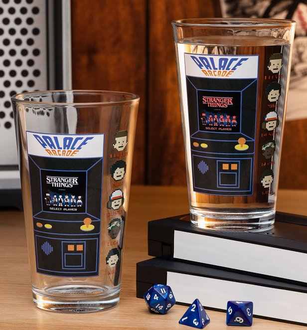 Stranger Things Palace Arcade Colour Change Glass Stranger Things Palace Arcade Colour Change Glass